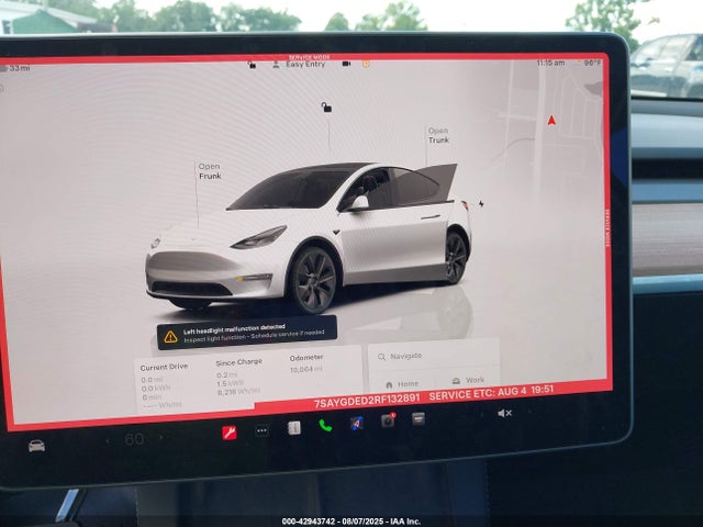 7SAYGDED2RF132891 Tesla Model Y