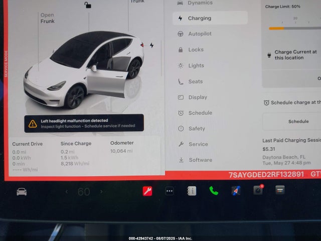 2024 TESLA MODEL Y 7SAYGDED2RF132891 Photo 6
