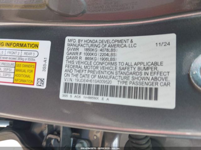 2025 ACURA INTEGRA 19UDE4H61SA009520 Photo 8