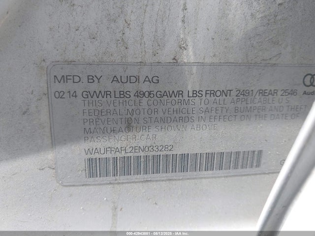 2014 AUDI A4 WAUFFAFL2EN033282 Photo 8