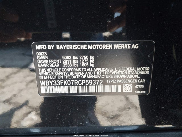 BMW 2024 2024 WBY33FK07RCP59372 Image 9