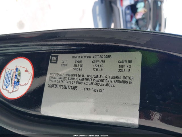 2008 CADILLAC DTS 1G6KD57Y38U171306 Photo 8