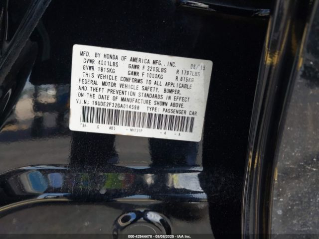 2016 ACURA ILX 19UDE2F32GA014598 Photo 8