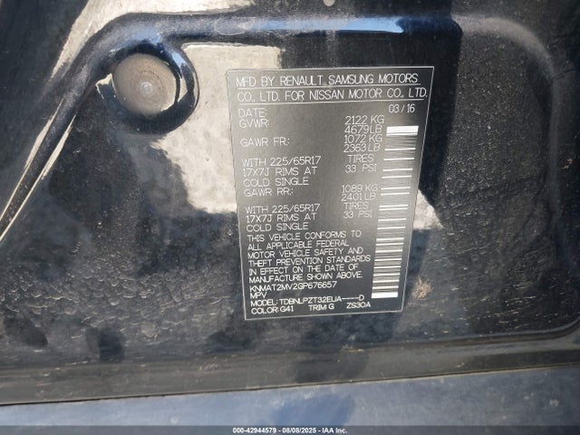 Nissan 2016 2016 KNMAT2MV2GP676657 Image 9