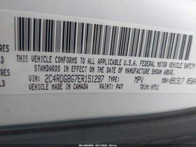 Dodge Grand Caravan 2014 2C4RDGBG7ER151297 Image 9