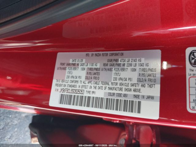 2025 MAZDA CX-5 JM3KFBCL6S0625053 Photo 8