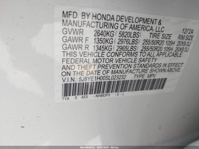 2025 ACURA MDX 5J8YE1H00SL023232 Photo 8