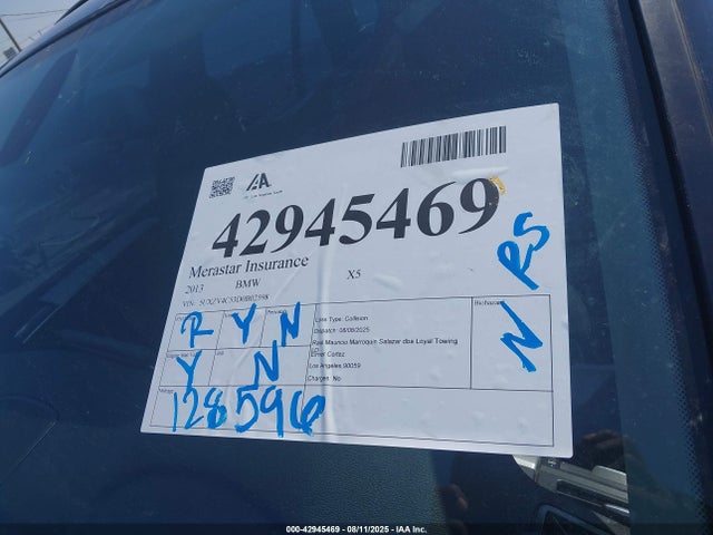 42945469 :رقم المزاد ، 5UXZV4C53D0B02598 vin ، 2013 Bmw X5 Xdrive35i/xdrive35i Premium/xdrive35i Sport Activity مزاد بيع