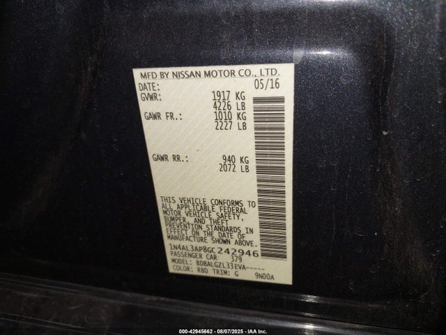 1N4AL3AP8GC242946 Nissan Altima