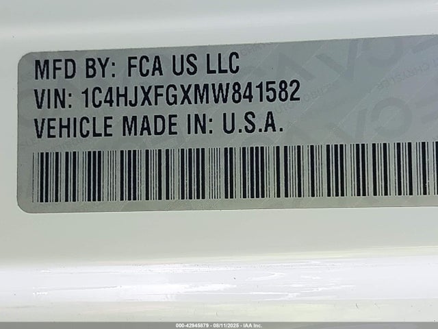 2021 JEEP WRANGLER UNLIMITED 1C4HJXFGXMW841582 Photo 8