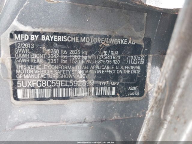 2014 BMW X6 5UXFG8C59EL592899 Photo 8