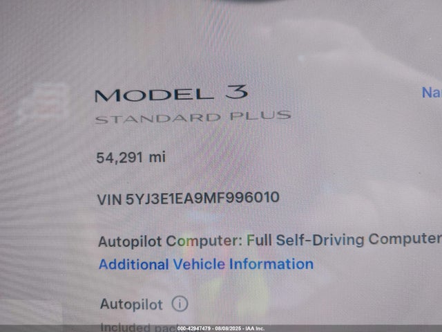 2021 TESLA MODEL 3 5YJ3E1EA9MF996010 Photo 6