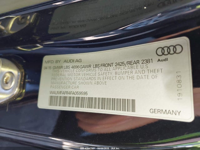 2015 AUDI A5 WAUMFAFR4FA059595 Photo 8
