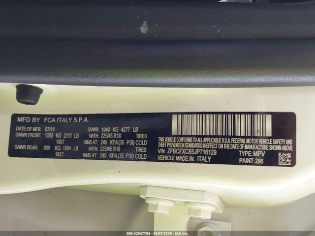 2018 FIAT 500X ZFBCFXCB5JP716129 Photo 8