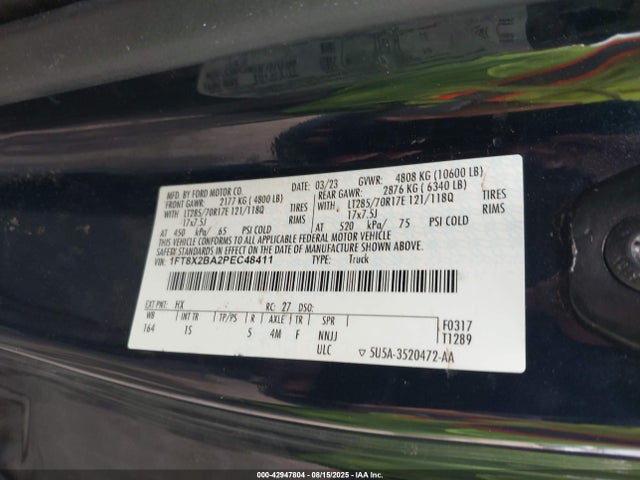 1FT8X2BA2PEC48411 Ford F-250
