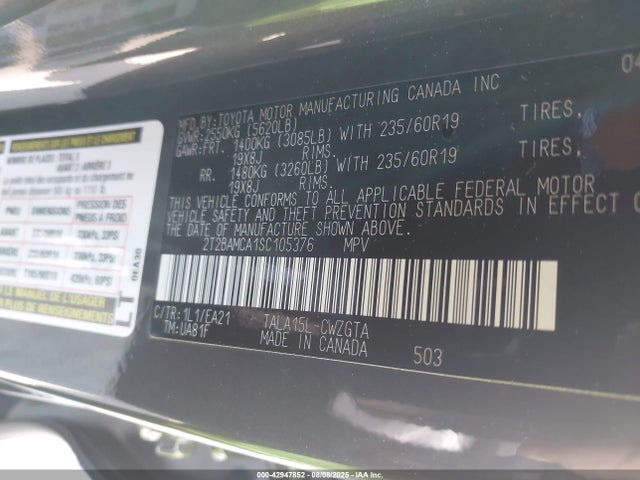 Lexus t24a-fts 2025 2T2BAMCA1SC105376 Image 9