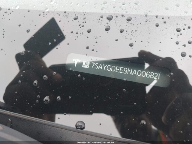 7SAYGDEE9NA006821 Tesla Model Y