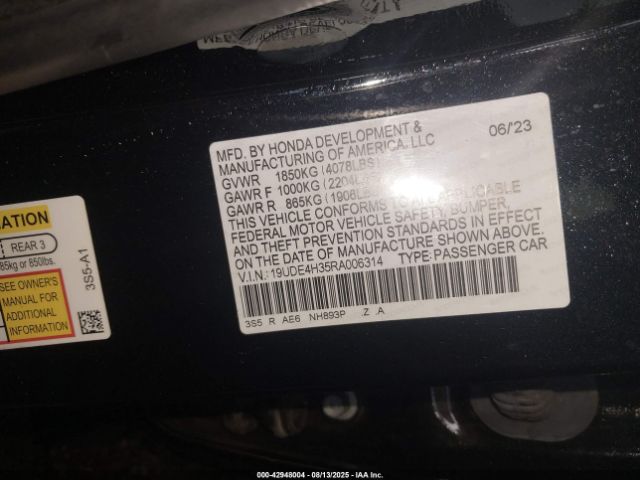 2024 ACURA INTEGRA 19UDE4H35RA006314 Photo 8