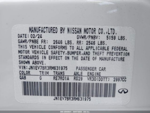 2024 INFINITI Q50 JN1EV7BR3RM631975 Photo 8