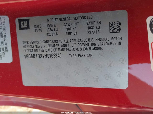 2017 CADILLAC ATS 1G6AB1RX9H0168349 Photo 8