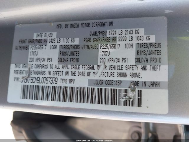 2020 MAZDA CX-5 JM3KFBCM9L0787379 Photo 8