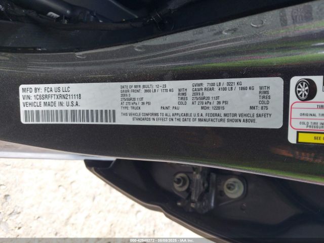 2024 RAM 1500 1C6SRFFTXRN211118 Photo 8