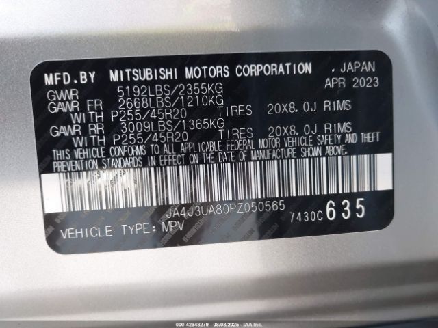 2023 MITSUBISHI OUTLANDER JA4J3UA80PZ050565 Photo 8