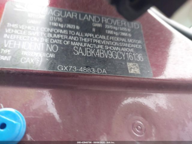 2016 JAGUAR XF SAJBK4BV9GCY16136 Photo 8