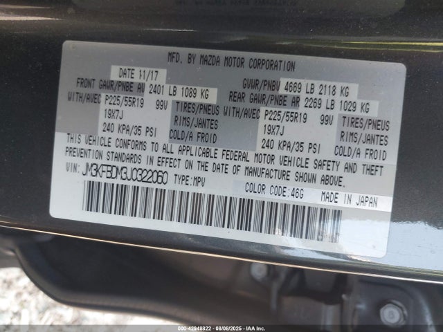 Mazda py cylinder deactivation 2018 JM3KFBDM3J0322060 Image 9