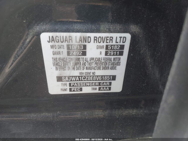 2014 JAGUAR XJ SAJWA1CZ0E8V61851 Photo 8