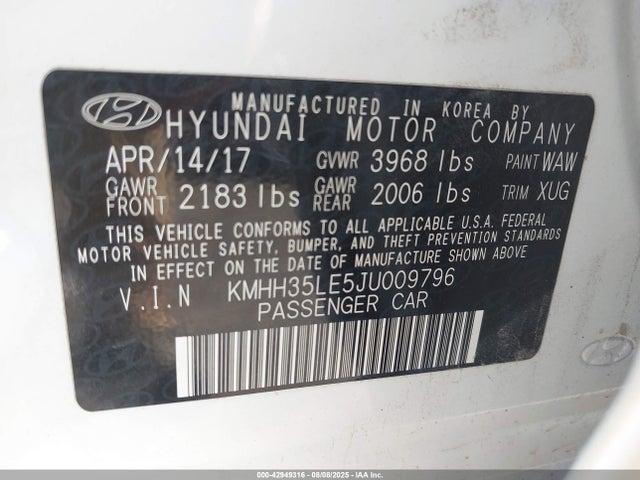 KMHH35LE5JU009796 Hyundai gdi nu