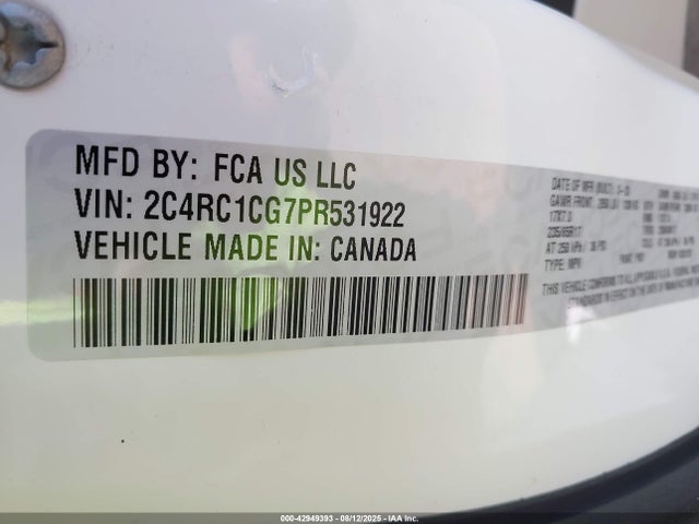 Chrysler 2023 2023 2C4RC1CG7PR531922 Image 9