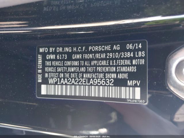 2014 PORSCHE CAYENNE WP1AA2A22ELA95632 Photo 8