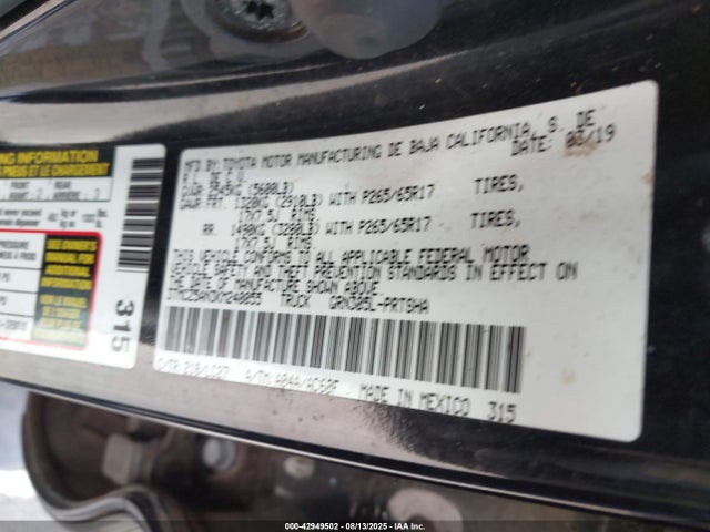 3TMCZ5AN3KM240055 Toyota 2gr-fks