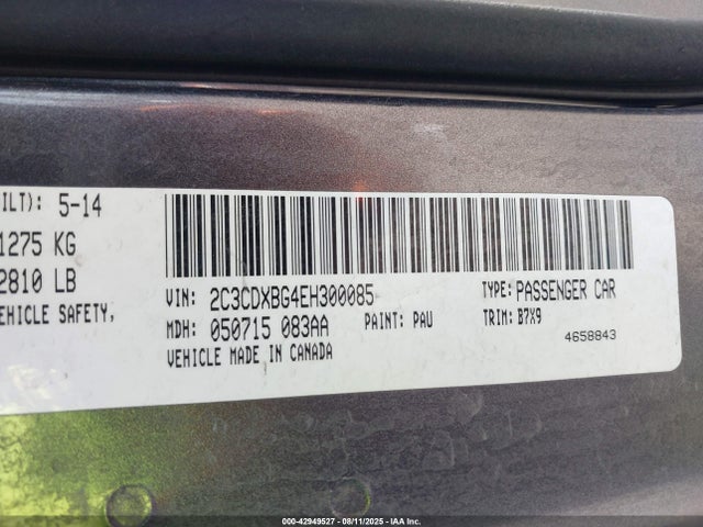 2C3CDXBG4EH300085 Dodge 2014