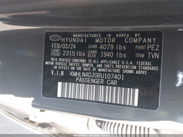 Hyundai gdi kappa 2024 KMHLN4DJ0RU107401 Image 9
