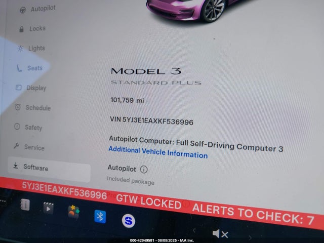 2019 TESLA MODEL 3 5YJ3E1EAXKF536996 Photo 6