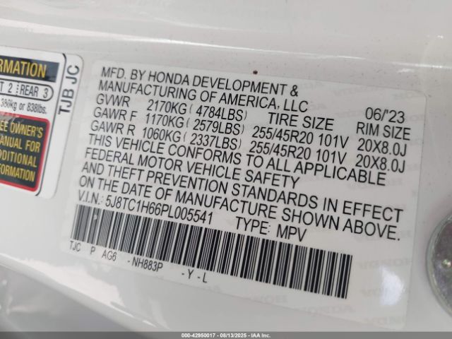 2023 ACURA RDX 5J8TC1H66PL005541 Photo 8