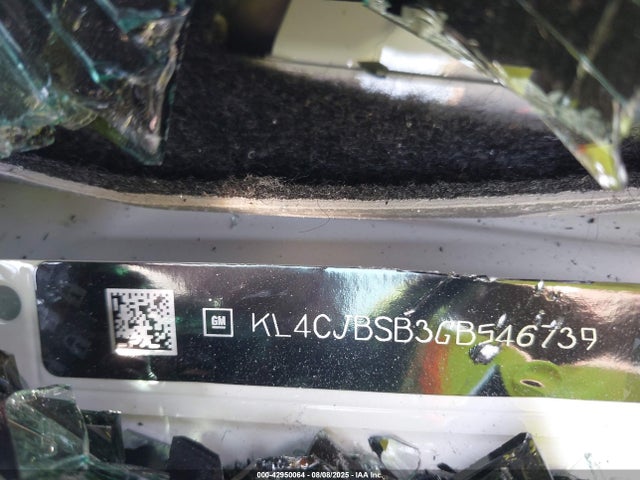 Buick luv - vvt, alum gme e85 max 2016 KL4CJBSB3GB546739 Image 9