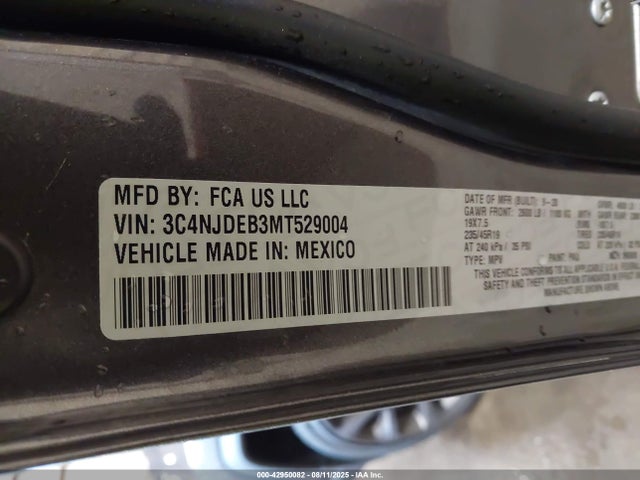 Jeep Compass 2021 3C4NJDEB3MT529004 Image 9