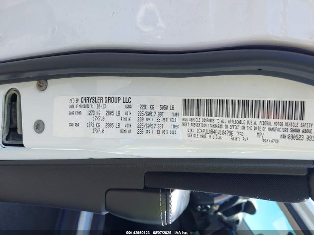 1C4PJLAB4EW104296 Jeep Cherokee