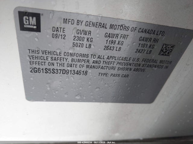 2013 CADILLAC XTS 2G61S5S37D9134618 Photo 8