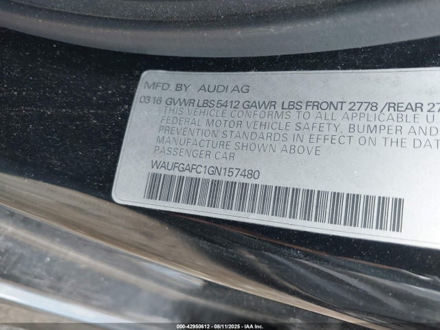 2016 AUDI A6 WAUFGAFC1GN157480 Photo 8