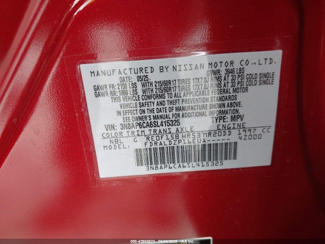 Nissan 2025 2025 3N8AP6CA6SL415325 Image 9