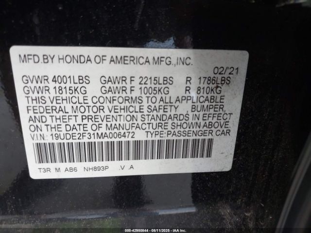 2021 ACURA ILX 19UDE2F31MA006472 Photo 8