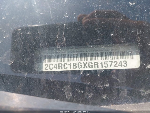 Chrysler Town and Country 2016 2C4RC1BGXGR157243 Image 9