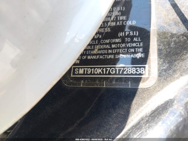 SMT910K17GT728838 Triumph Motorcycle 2016