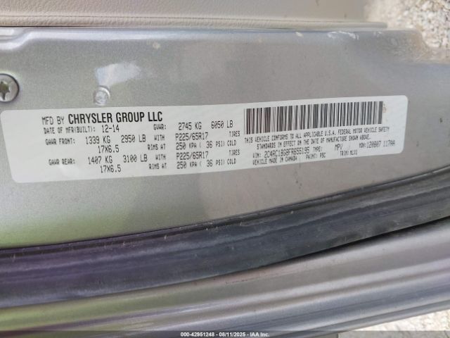 2015 CHRYSLER TOWN & COUNTRY 2C4RC1BG8FR655195 Photo 8