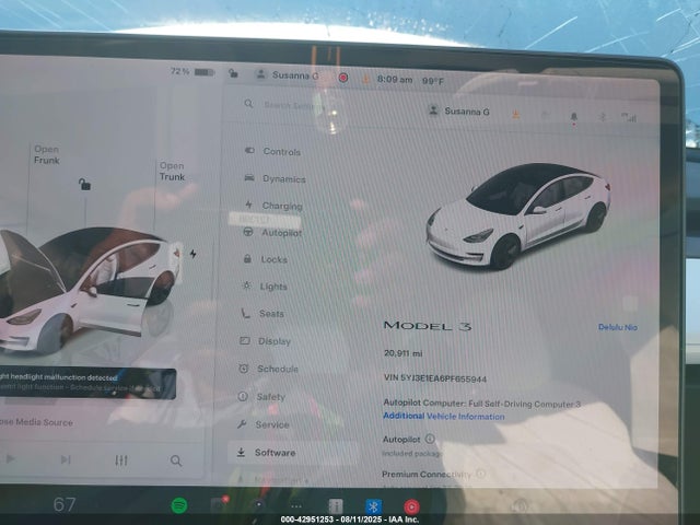 Продажа на аукционе авто 2023 Tesla Model 3 Rear-wheel Drive, vin: 5YJ3E1EA6PF655944, номер лота: 42951253