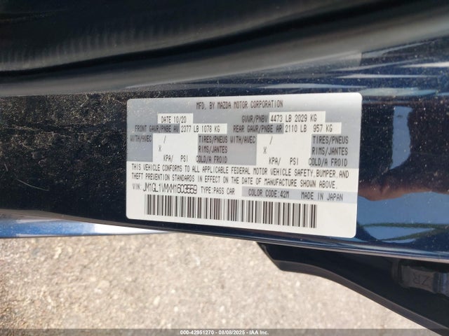 Mazda py cylinder deactiviation 2021 JM1GL1VMXM1603559 Image 9